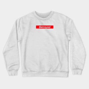 Betrayed // Red Box Logo Crewneck Sweatshirt